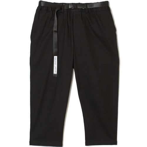 #ADJUSTABLE CROPPED CHINO PANTS BLACK