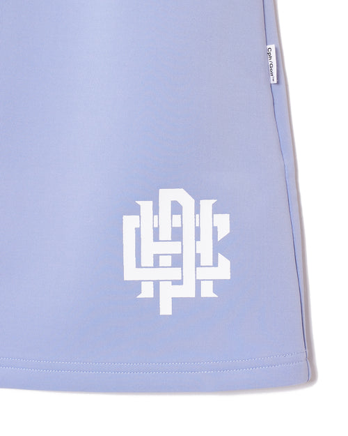 [WOMEN] #OVERLAP LOGO BALLOON SKIRT SAX