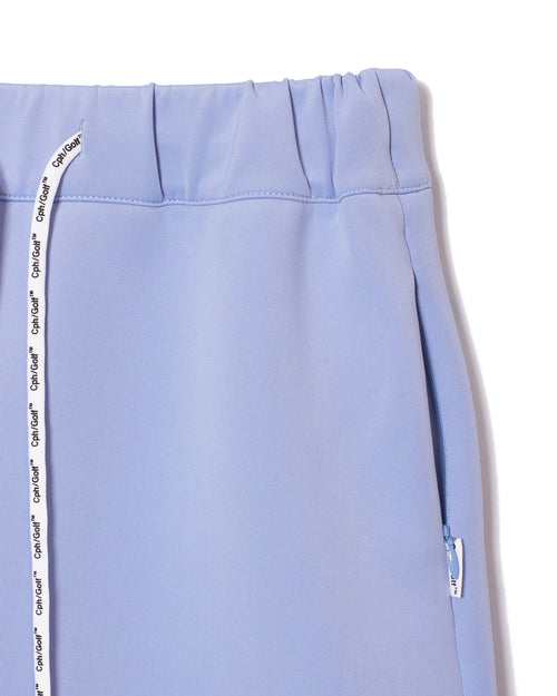 [WOMEN] #OVERLAP LOGO BALLOON SKIRT SAX