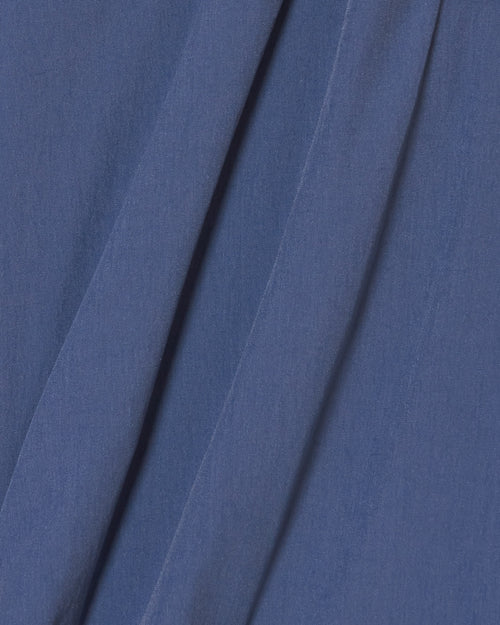 MULTI COLOR NYLON TRACK SKIRT BLUE
