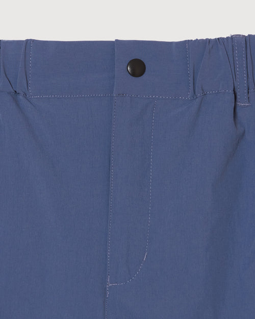 MULTI COLOR NYLON TRACK SKIRT BLUE