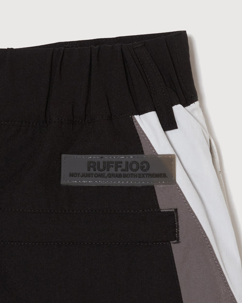 MULTI COLOR NYLON TRACK SKIRT BLACK