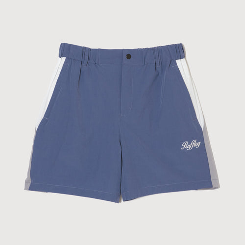 MULTI COLOR NYLON TRACK SHORTS BLUE