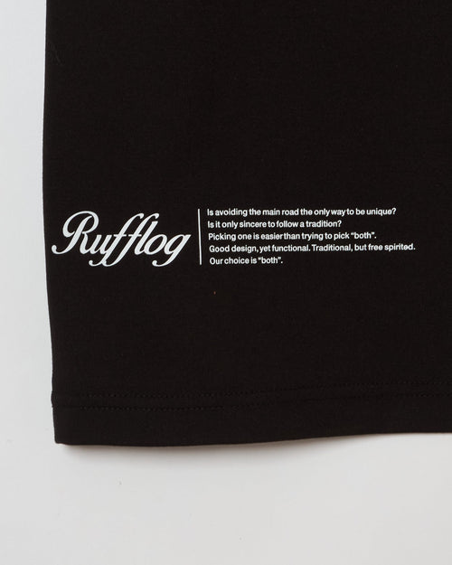RUFFLOG TECH MOCK TEE BLACK