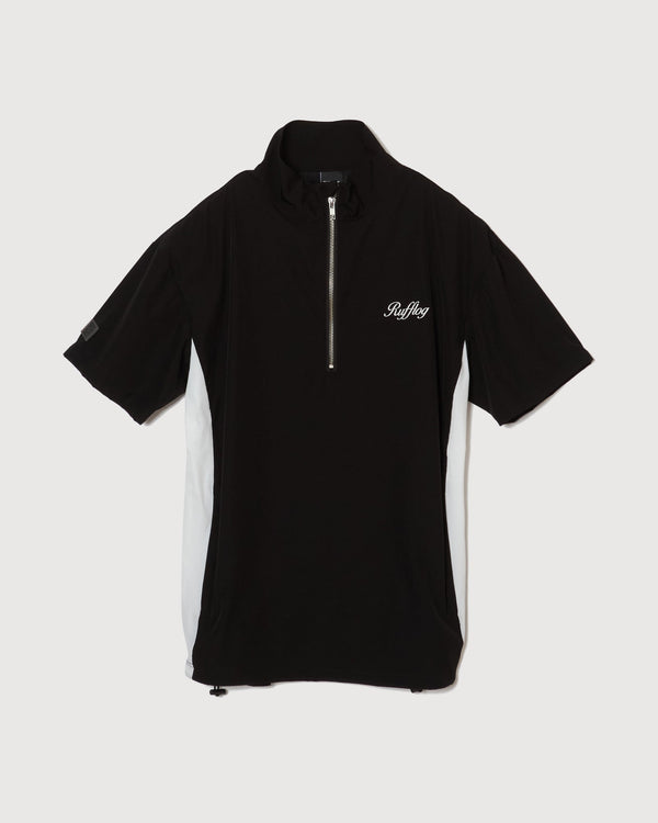 HALF ZIP S/S PULLOVER BLACK