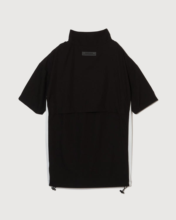 HALF ZIP S/S PULLOVER BLACK