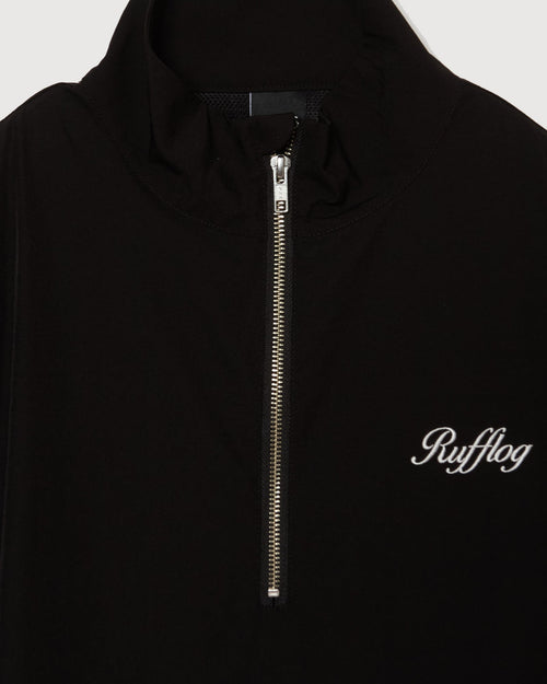 HALF ZIP S/S PULLOVER BLACK