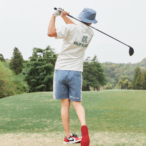 MULTI COLOR NYLON TRACK SHORTS BLUE