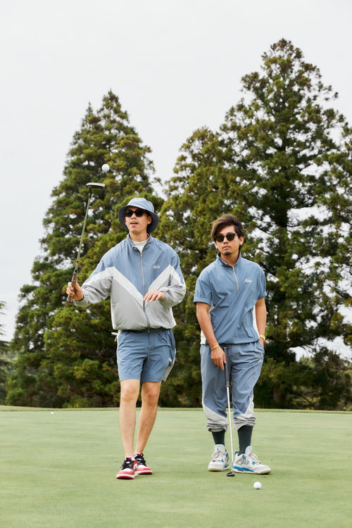 MULTI COLOR NYLON TRACK SHORTS BLUE