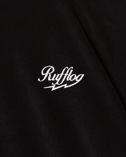 RUFFLOG×ELECTRIC BREATHABLE PILE MOCK NECK BLACK
