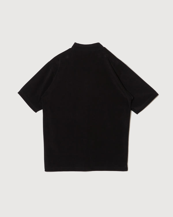 RUFFLOG×ELECTRIC BREATHABLE PILE MOCK NECK BLACK