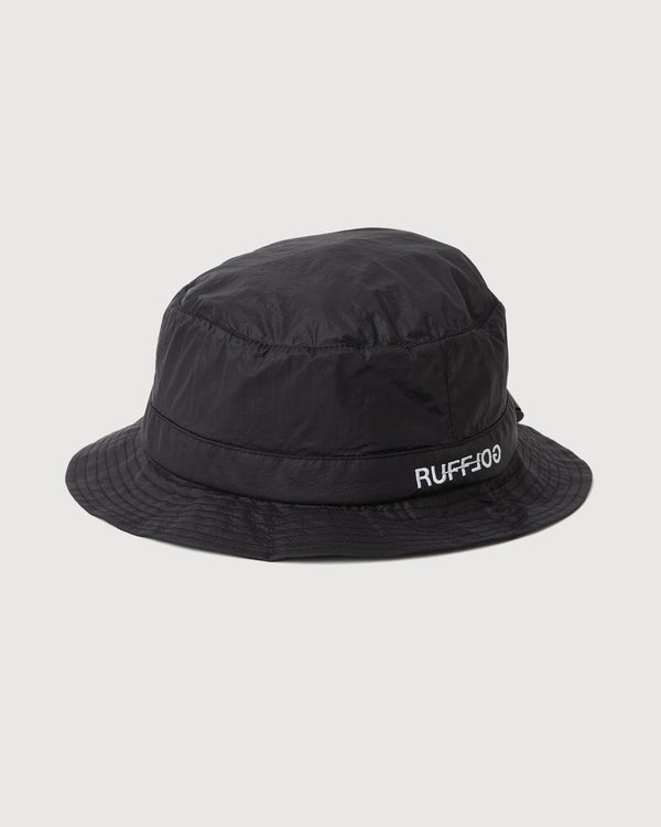 RUFFLOG×ELECTRIC WATERPROOF PACKABLE HAT BLACK