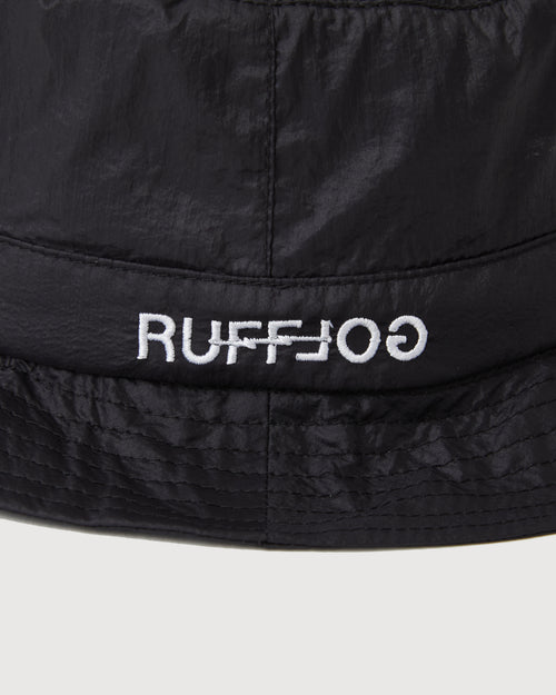 RUFFLOG×ELECTRIC WATERPROOF PACKABLE HAT BLACK