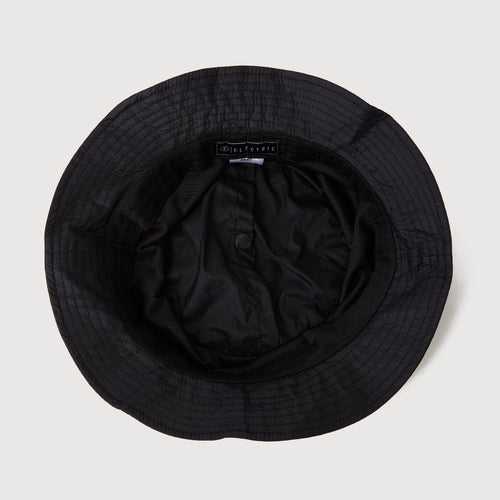 RUFFLOG×ELECTRIC WATERPROOF PACKABLE HAT BLACK