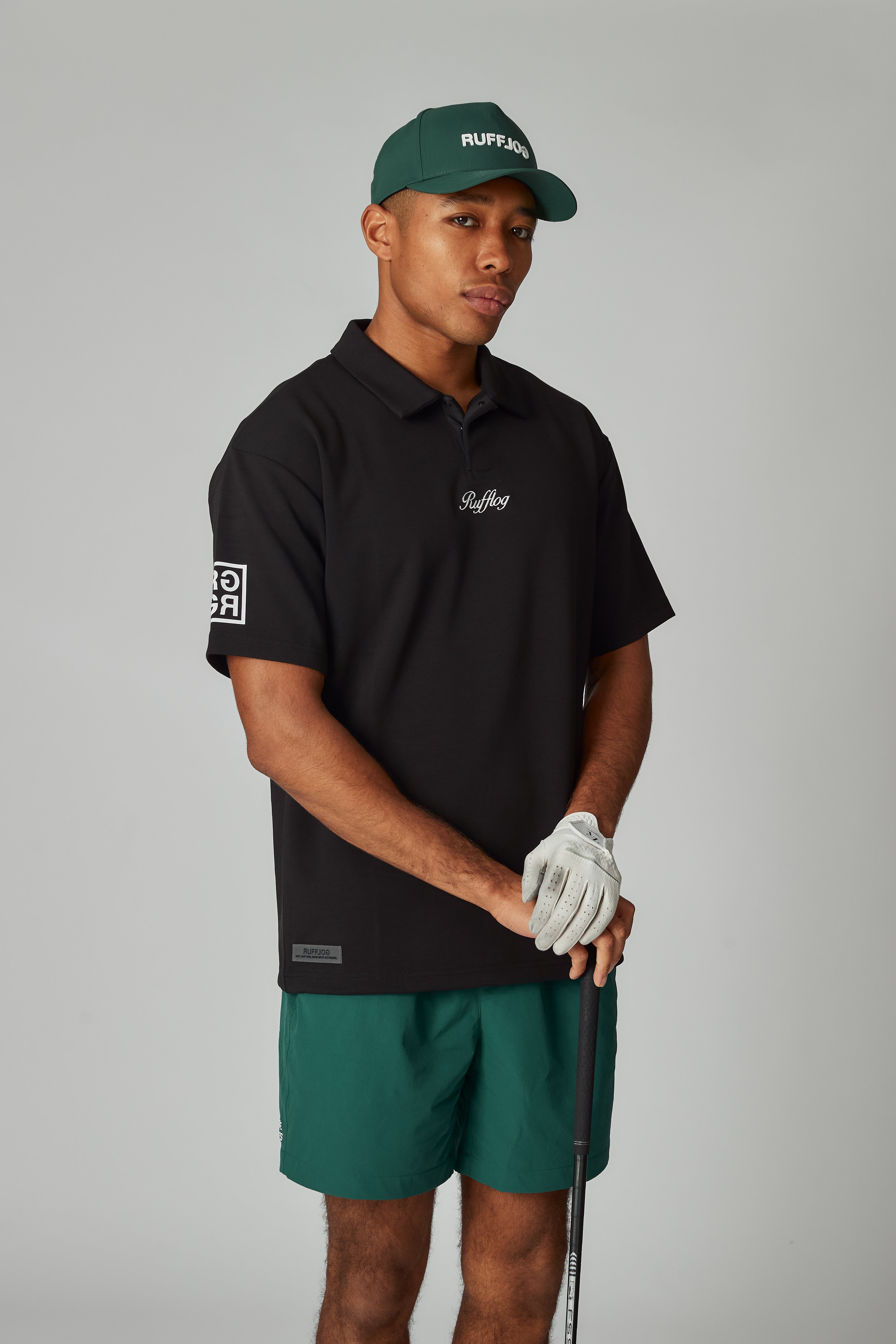 メンズウェア RUFFLOG WARM R LOGO S/S POLO WARM R LOGO S/S POLO BLACK – RUFFLOG