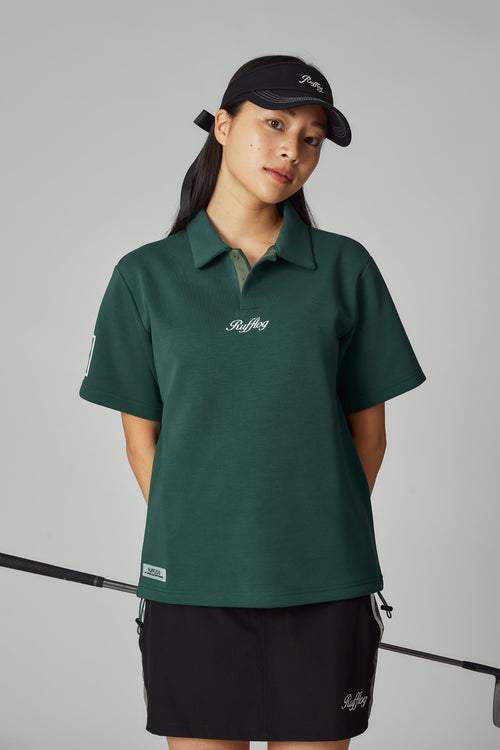 WARM R LOGO S/S POLO GREEN