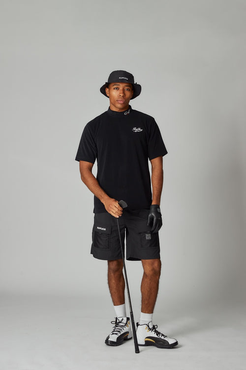 RUFFLOG×ELECTRIC WATERPROOF PACKABLE HAT BLACK