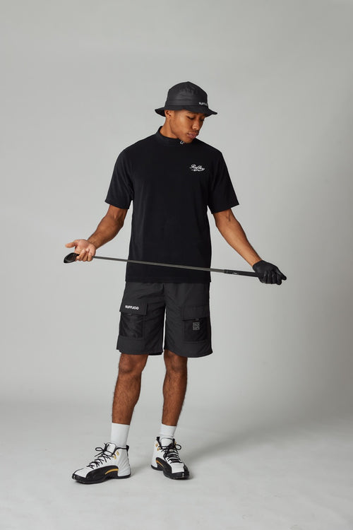 RUFFLOG×ELECTRIC WATERPROOF PACKABLE HAT BLACK