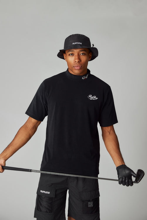 RUFFLOG×ELECTRIC WATERPROOF PACKABLE HAT BLACK