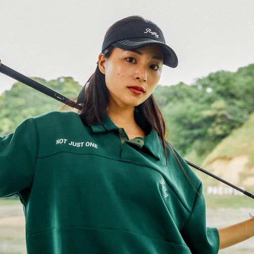 OVER SIZE SQUARE LOGO S/S POLO GREEN