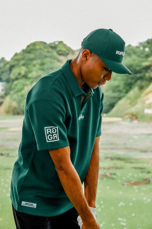 WARM R LOGO S/S POLO GREEN
