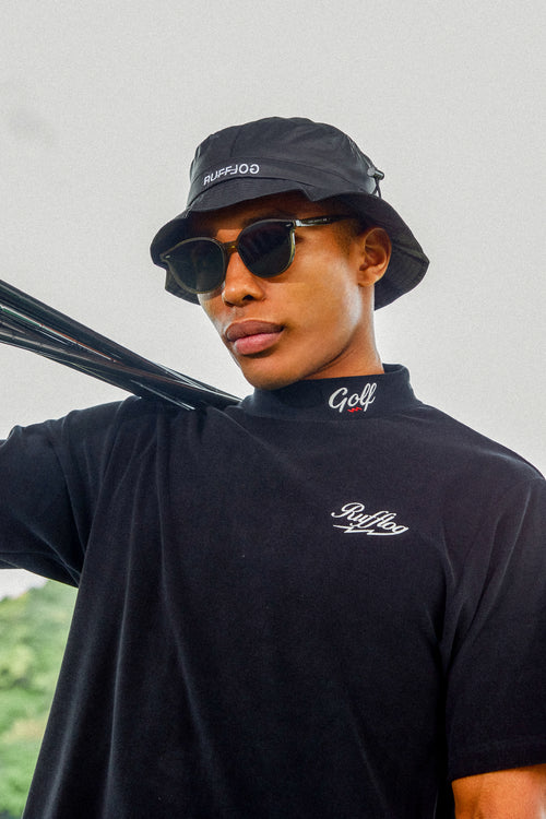 RUFFLOG×ELECTRIC WATERPROOF PACKABLE HAT BLACK