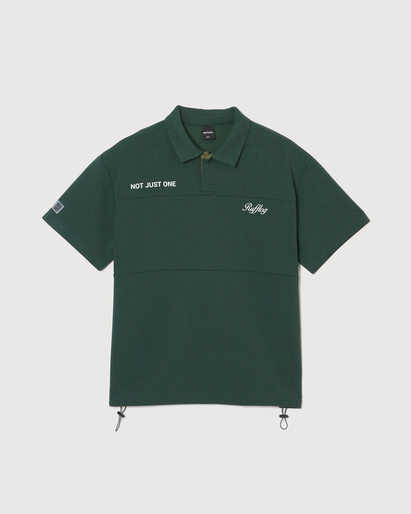 OVER SIZE SQUARE LOGO S/S POLO GREEN