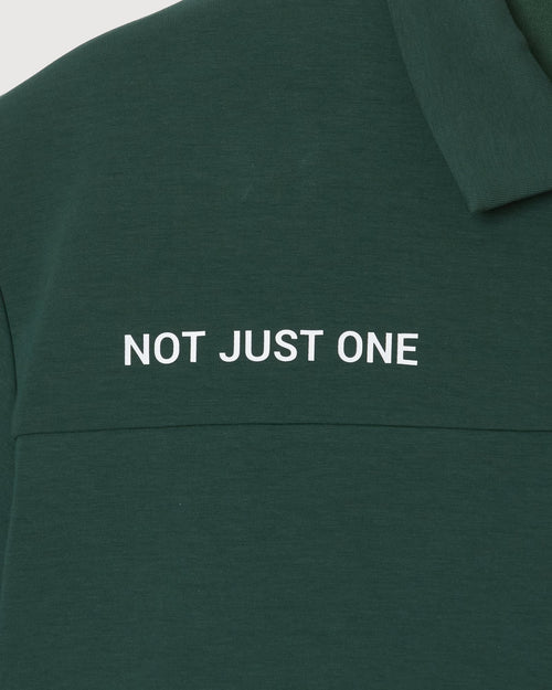 OVER SIZE SQUARE LOGO S/S POLO GREEN