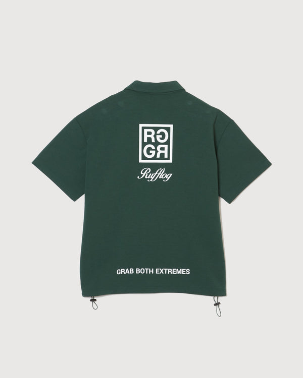 OVER SIZE SQUARE LOGO S/S POLO GREEN