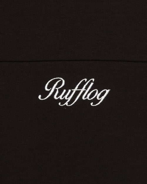OVER SIZE SQUARE LOGO S/S POLO BLACK