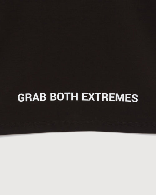 OVER SIZE SQUARE LOGO S/S POLO BLACK