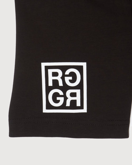 WARM R LOGO S/S POLO BLACK