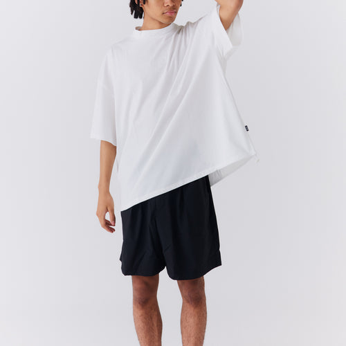 OG Embroidery S/S MOCK NECK WHITE