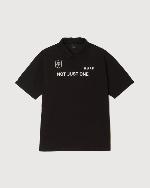 IR RUFF S/S POLO BLACK