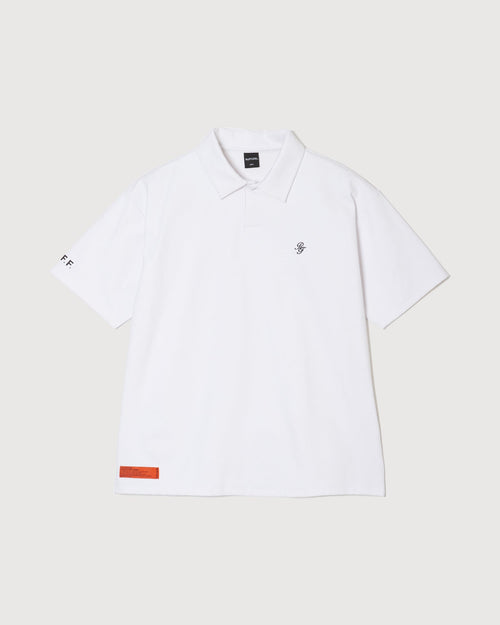IR RF LOGO S/S POLO WHITE