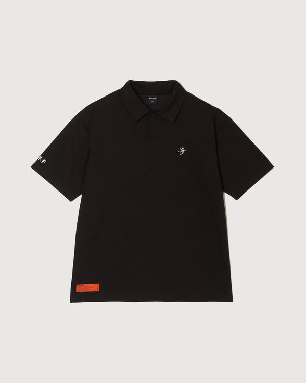 IR RF LOGO S/S POLO BLACK