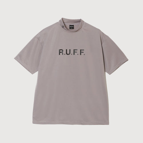 IR RUFF S/S MOCK NECK TEE GREY