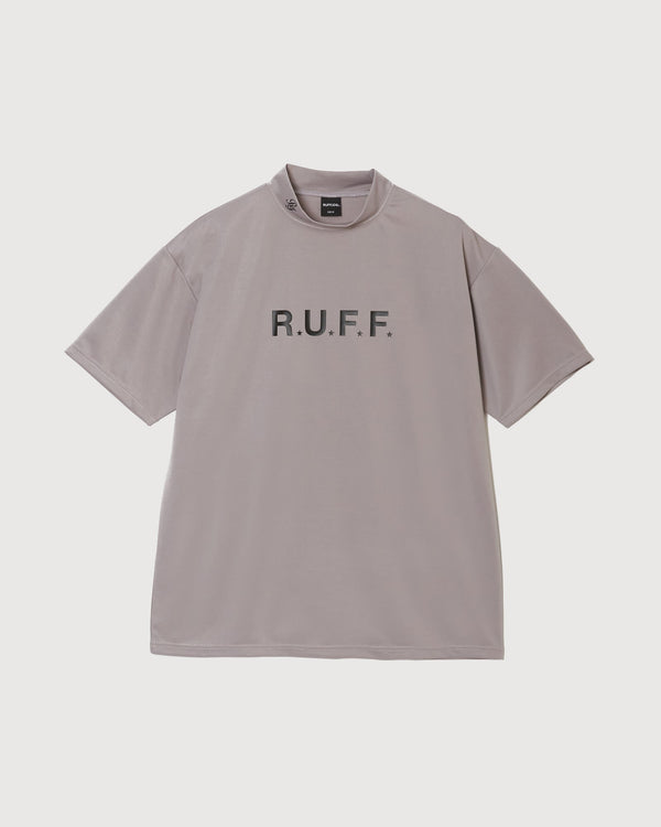 IR RUFF S/S MOCK NECK TEE GREY