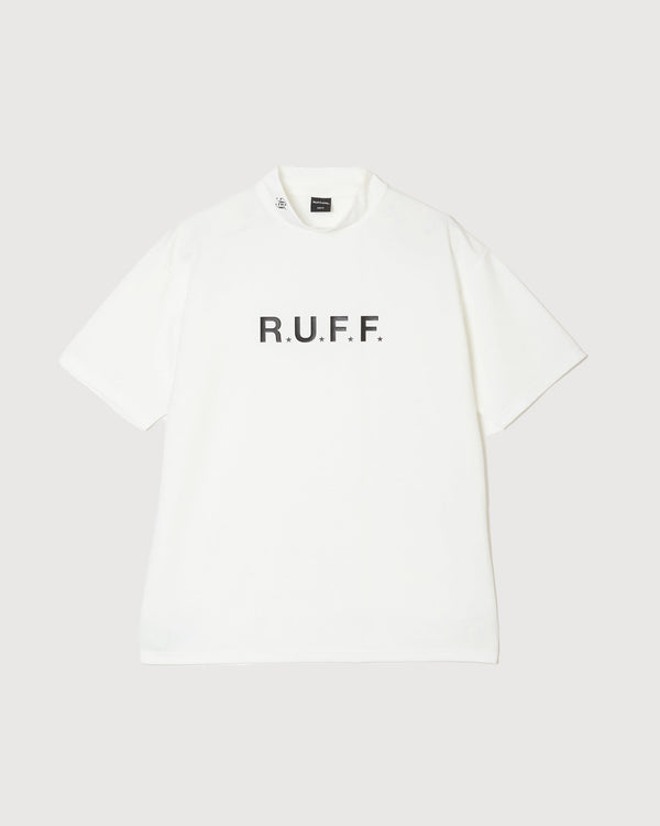 IR RUFF S/S MOCK NECK TEE WHITE