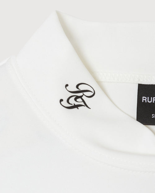 IR RUFF S/S MOCK NECK TEE WHITE