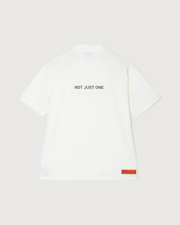 IR RUFF S/S MOCK NECK TEE WHITE