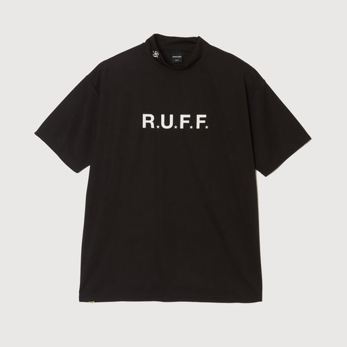 IR RUFF S/S MOCK NECK TEE BLACK
