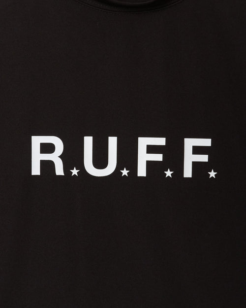 IR RUFF S/S MOCK NECK TEE BLACK