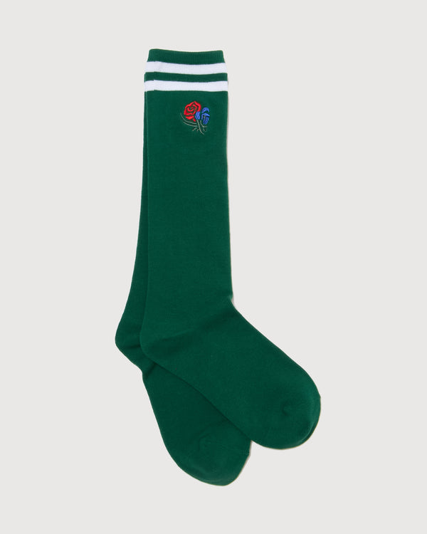 CIRCLE CORE LOGO LINE SOCKS GREEN