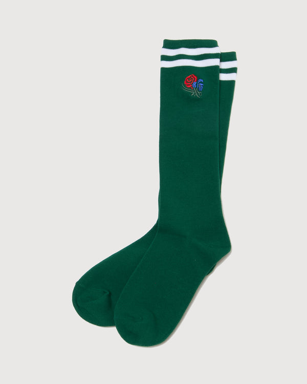 CIRCLE CORE LOGO LINE SOCKS GREEN