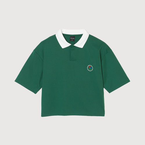 CIRCLE CORECOLOR LOGO SHORT POLO GREEN