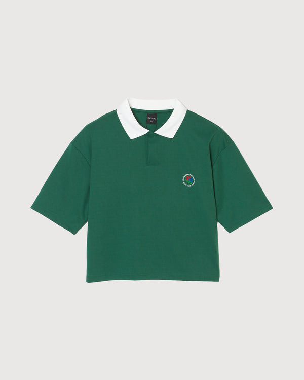 CIRCLE CORECOLOR LOGO SHORT POLO GREEN