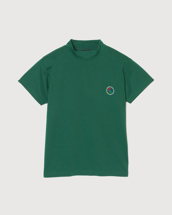 CIRCLE CORECOLOR LOGO S/S MOCK NECK GREEN