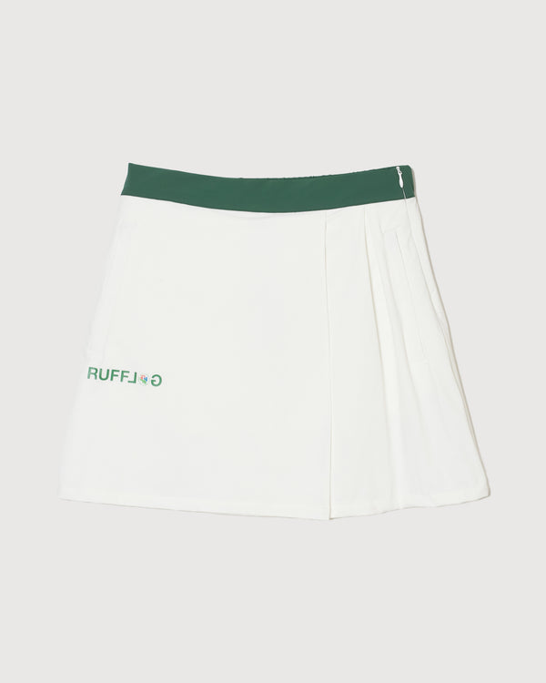 CORECOLOR LOGO WRAP SKIRT WHITE