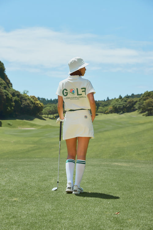 CIRCLE CORE LOGO LINE SOCKS WHITE